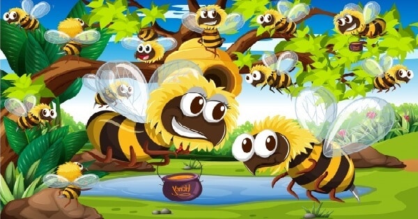قصة النحلة العجيبة والعسل المفيد قصصي