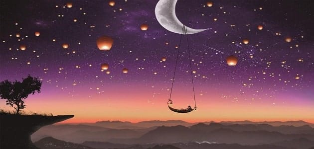 قصة خيالية عن القمر والطفل